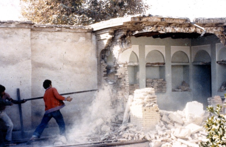 destruction of baha'i holy place